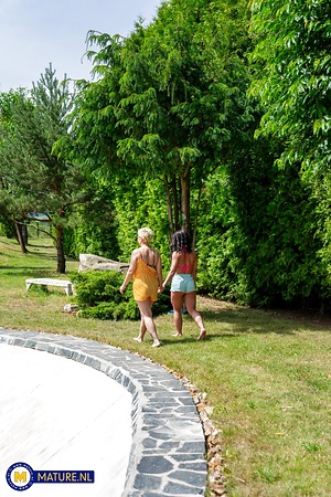 Curly Milf Kitchen Stripdown Fun