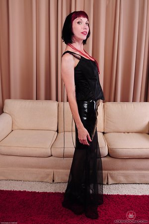 Left in her stocking feet, she looks very beautiful